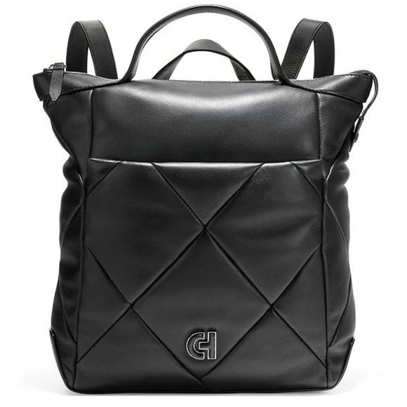 Cole Haan Small Grand Ambition Puff Quilted Leather Convertible Backpack - Picture 1 of 10